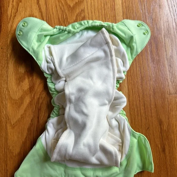 BumGenius Organic Green Diaper Covers - Picture 4 of 4